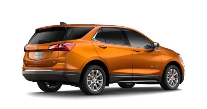 There are a lot of 2018 Equinox colors, including this bright orange. 