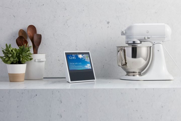 This is the Amazon Echo Show, Alexa with a touch screen and camera.