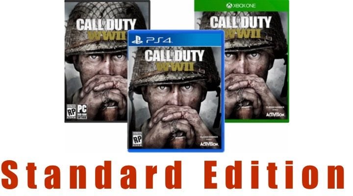 Lo que obtienes con la edición estándar de Call of Duty: WWII. 