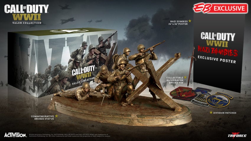 La edición especial de Call of Duty: WWII Valor.