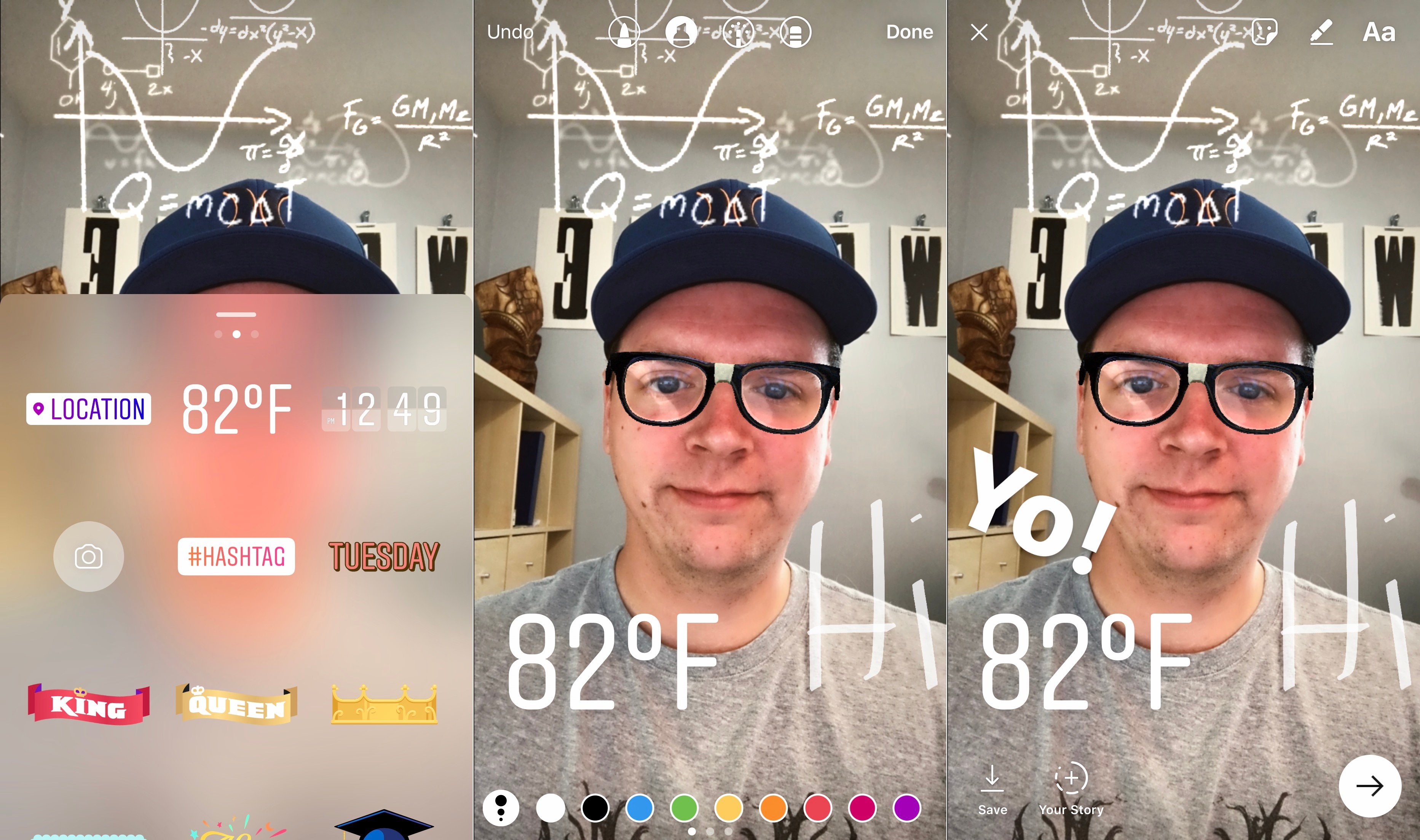 Add stickers, text and effects to your Instagram photos.