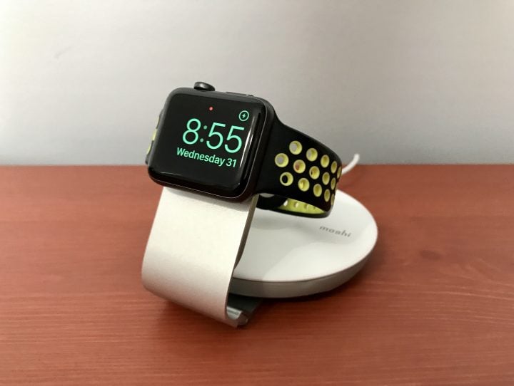 Pop the stand up to use your Apple Watch in Nightstand mode.