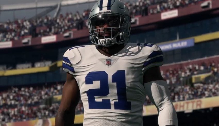 An example of Madden 18 graphics on Xbox One X.