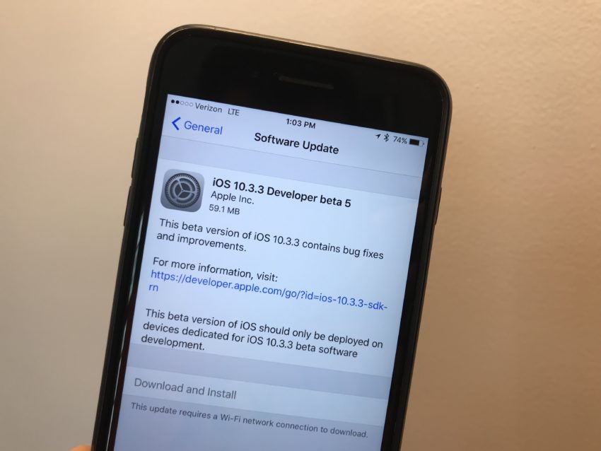 iOS 10.3.3 Release Date