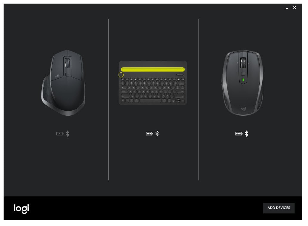 software de opciones logitech