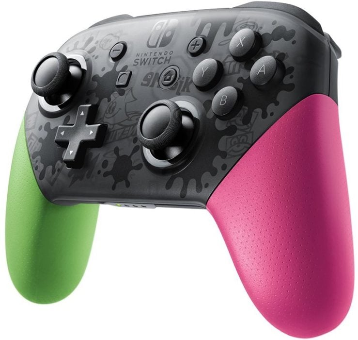 The Splatoon 2 Special Edition Nintendo Switch Pro Controller.