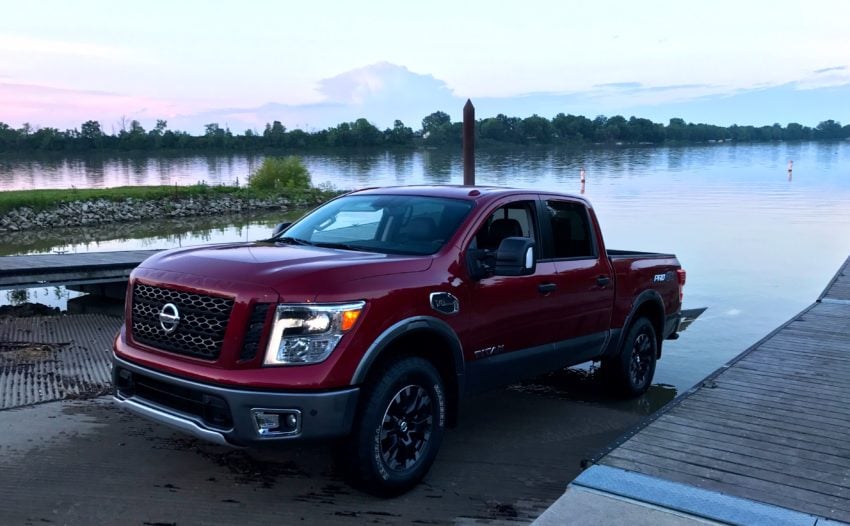 Towing with the Titan.