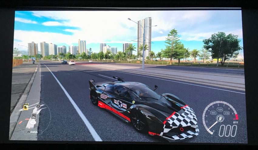 From open world games to first person shooters, FIFA and racing games, the massive canvas is an excellent way to enjoy games.