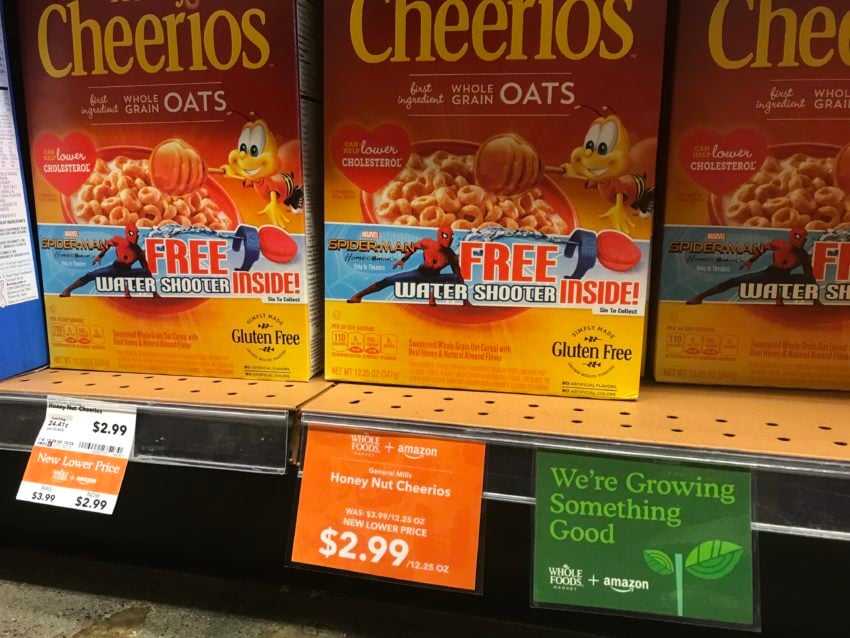 Amazon and Whole Foods Price Discounts Cheerios to $2.99