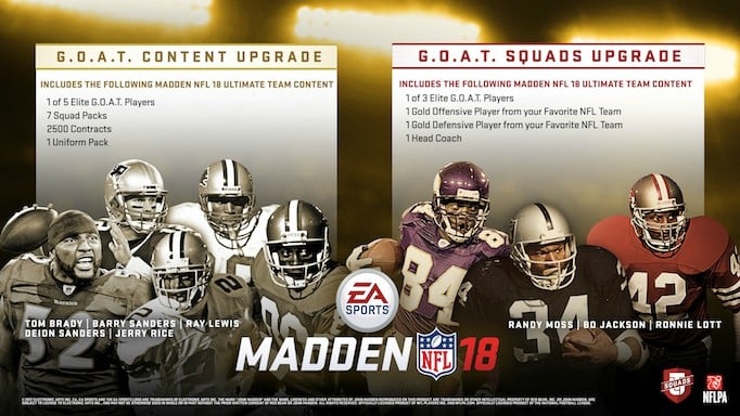Which Madden 18 G.O.A.T. player to pick.