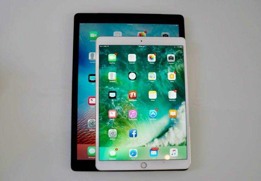iPad pro size comparison 10.5" vs 12.9"