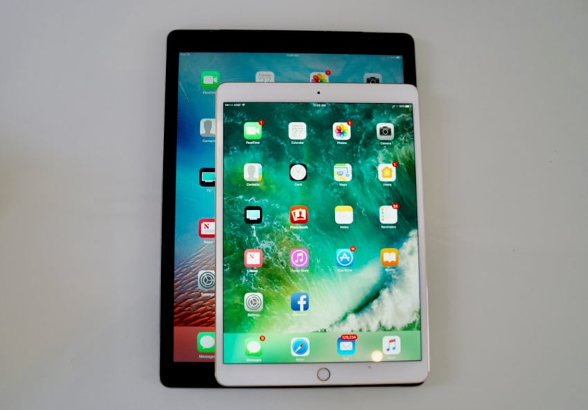 Comparación de tamaño de iPad Pro 10.5 "vs 12.9"