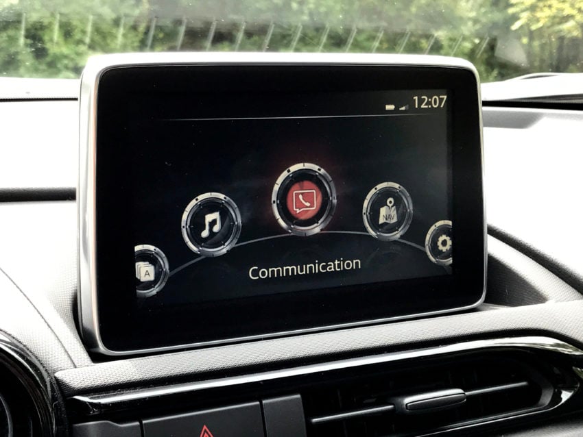 A competent, but useful infotainment system comes with the promise of future support for CarPlay and Android Auto. 