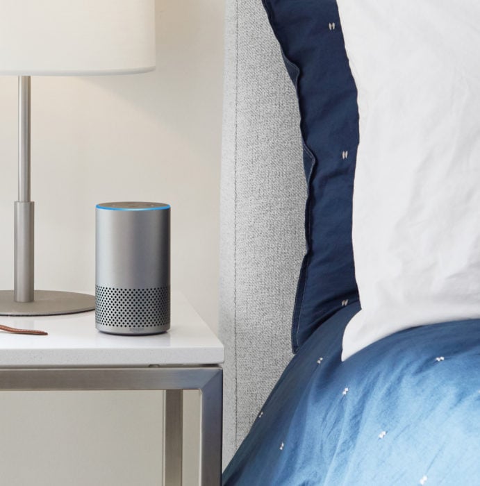 You can put the Echo in any room in your house.