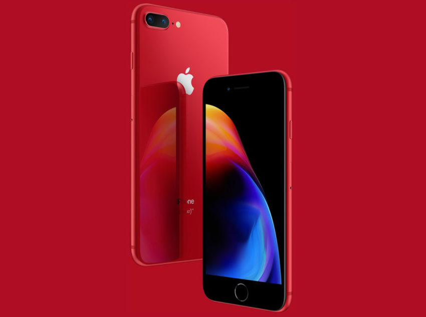 The new (PRODUCT)RED iPhone 8 color option.