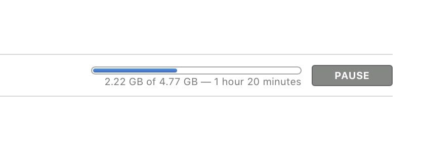 Count on a lengthy macOS High Sierra download time. 