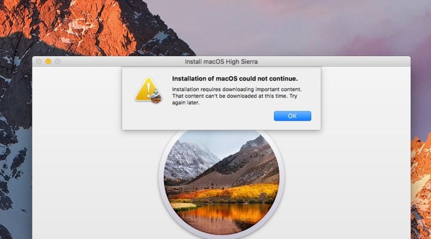 There are limited macOS High Sierra install problems. 