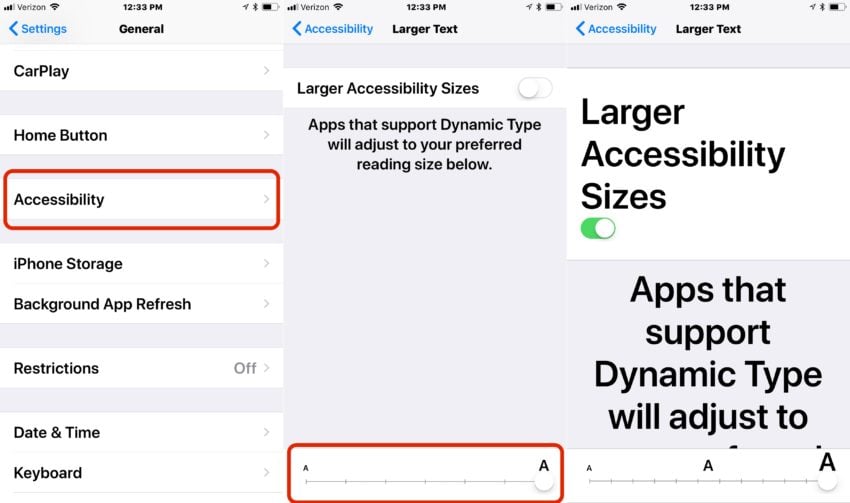 You can make the text even bigger in Accessibility settings.