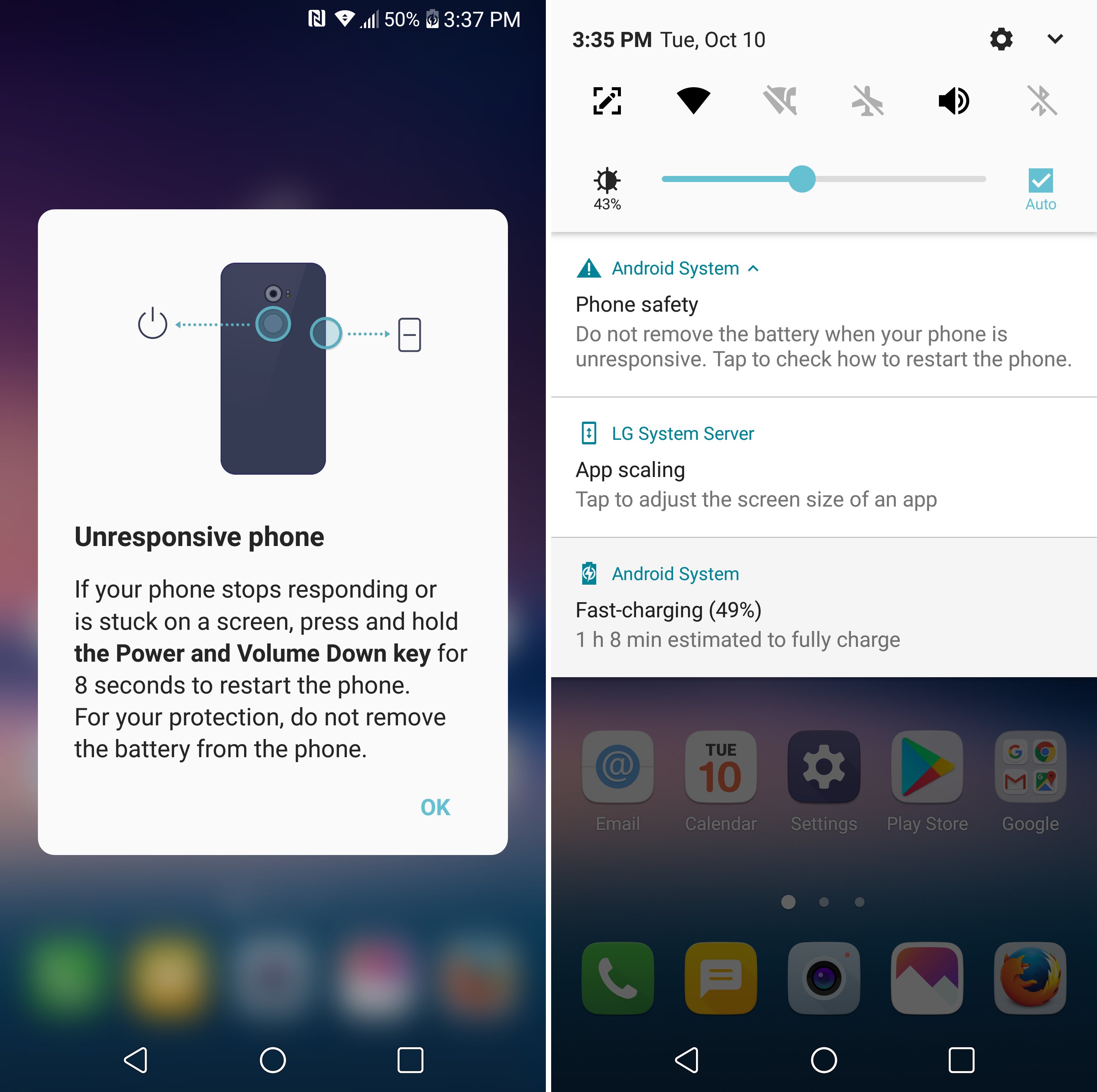 How to Reboot a Frozen LG V30