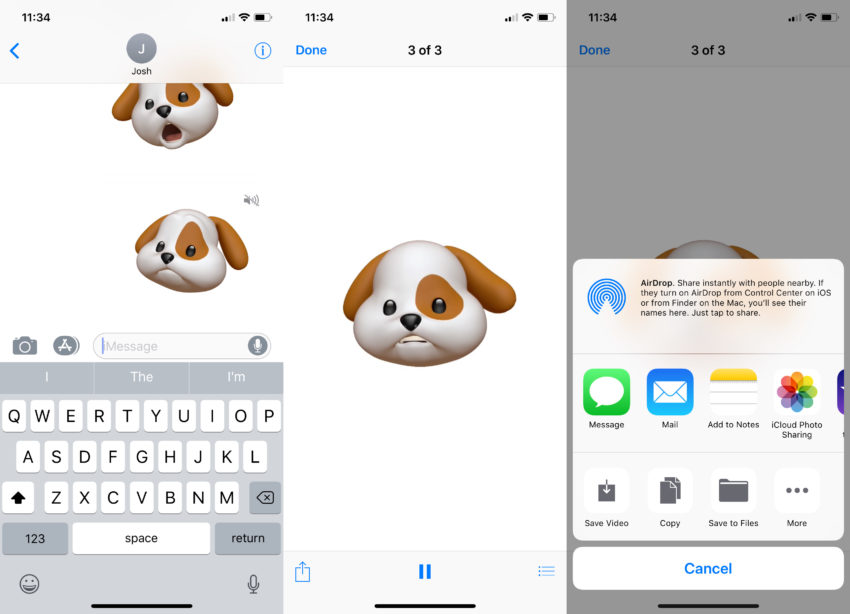 Here's how to save Animoji so you can share them on Facebook or Instagram.