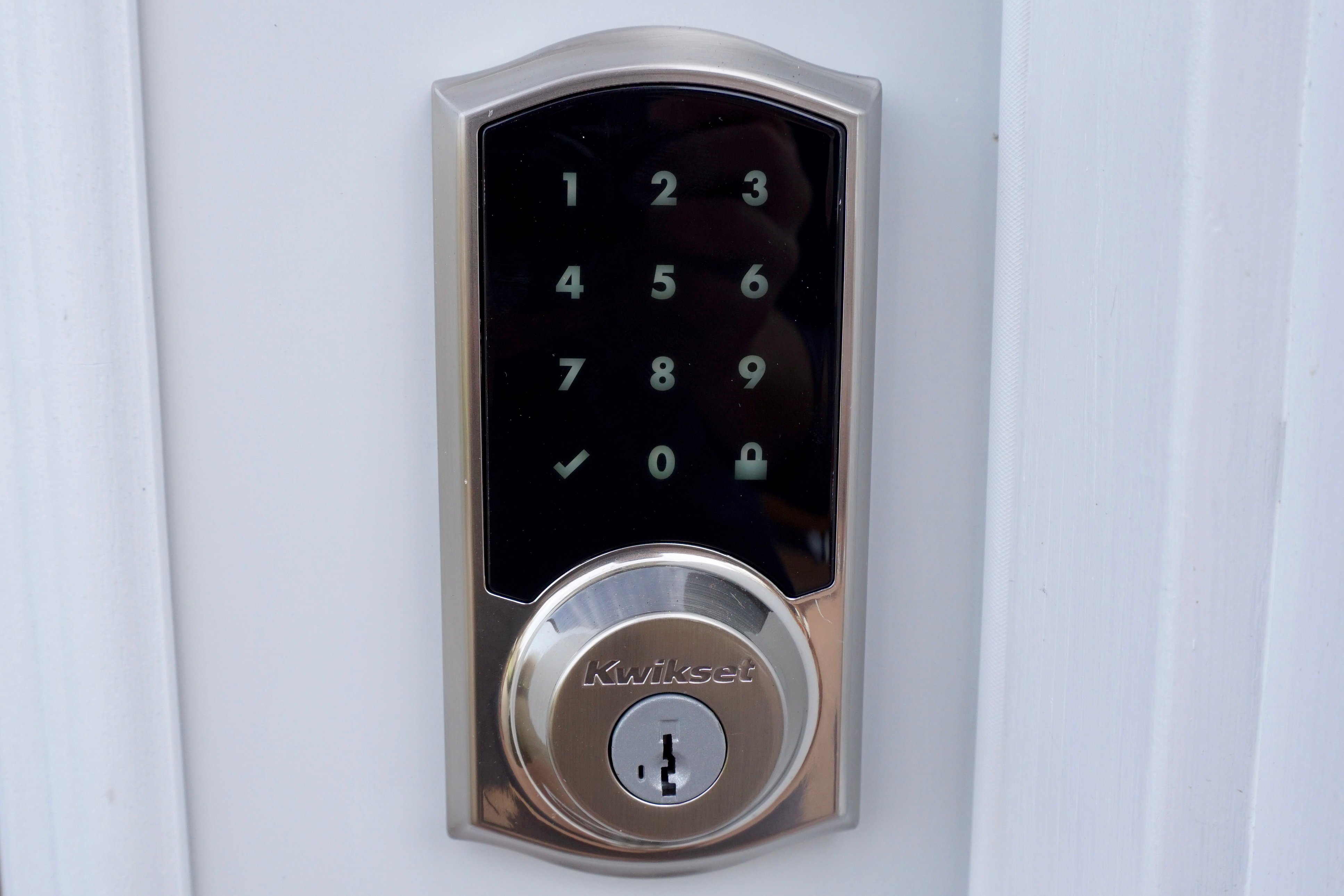 A highly visible touch screen and modern design greet visitors.