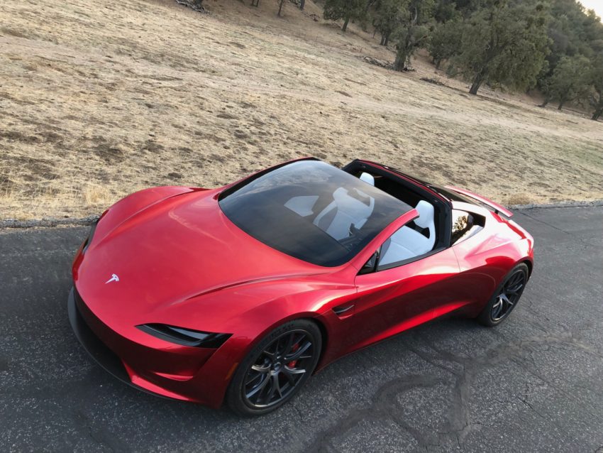 This is the new Tesla Roadster 2, coming in 2020. 