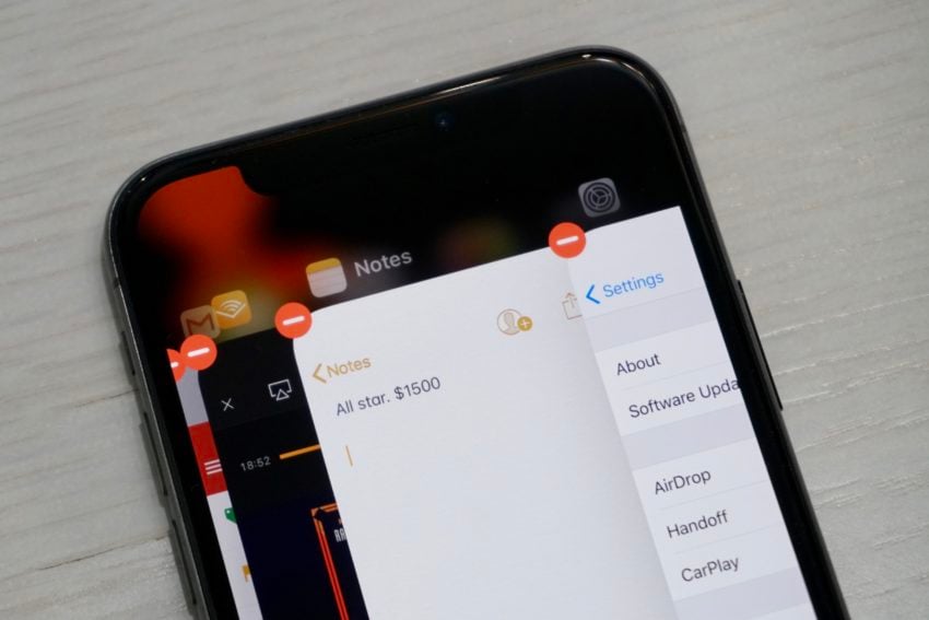You can no longer flick to close apps.