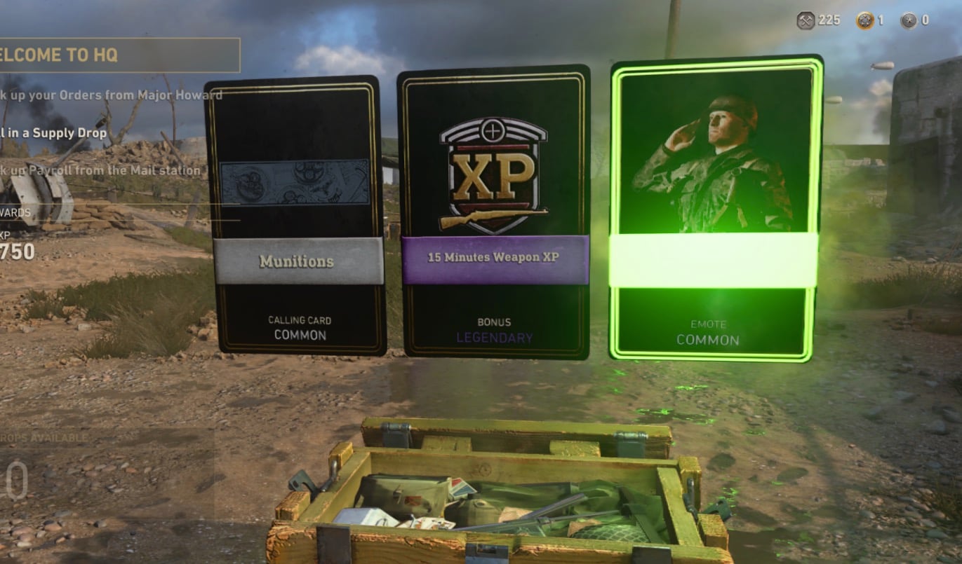 How you can get some free Call of Duty: WWII supply drops.