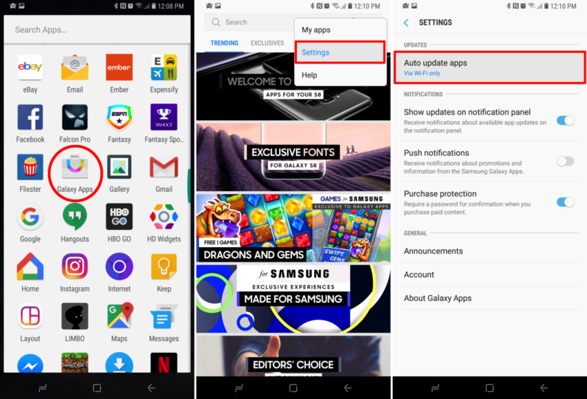 open galaxy apps