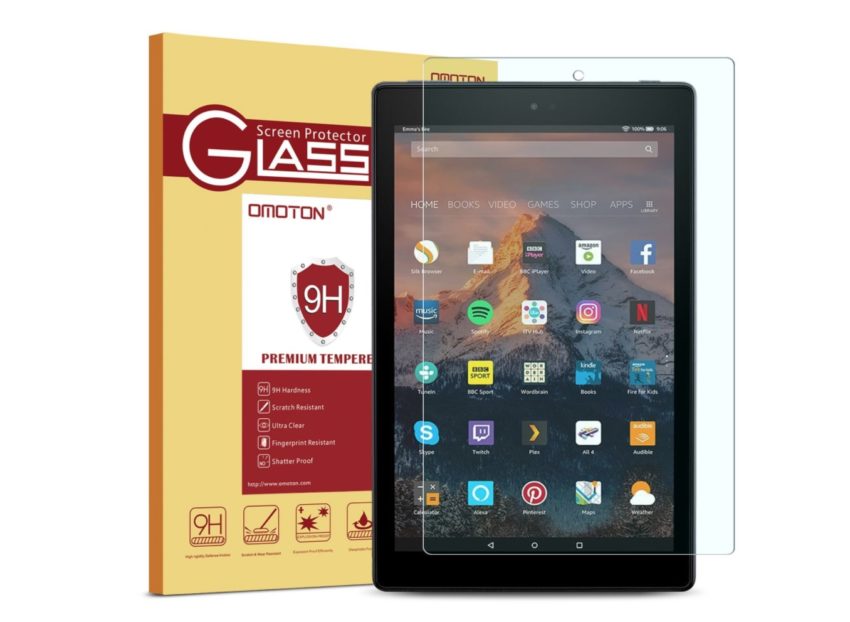 OMOTON Tempered Glass for Fire HD 10