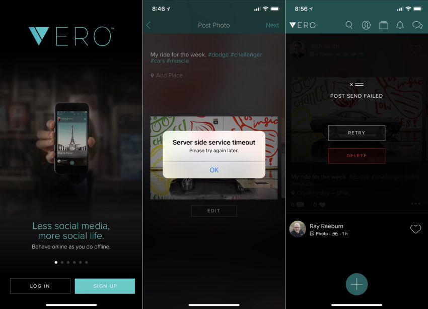 Be prepared for a decent amount of Vero problems as the app deals with new users.