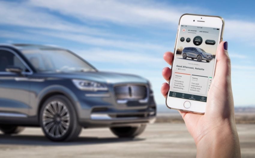Use your phone as a key with the Lincoln Aviator. 
