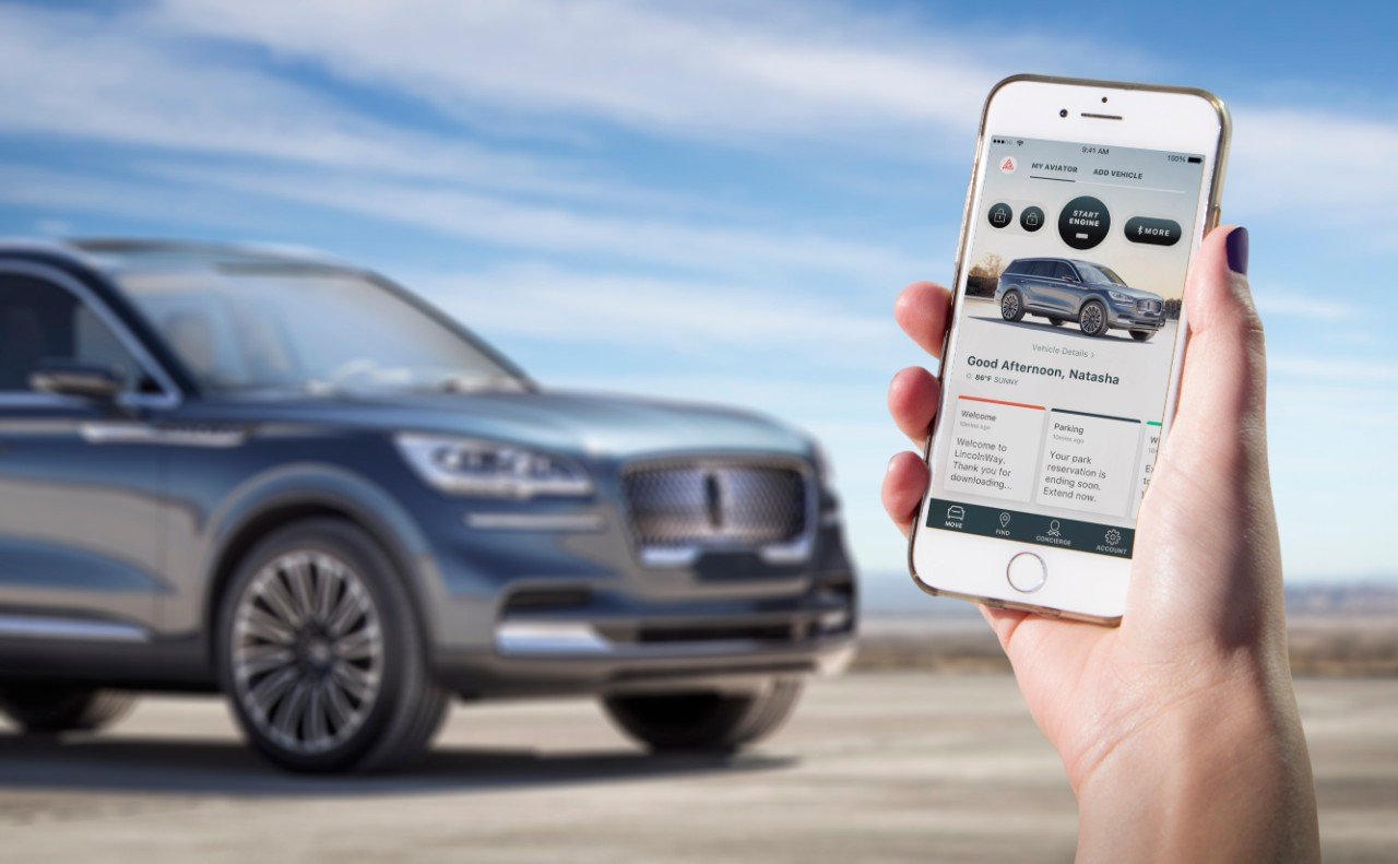 Use your phone as a key with the Lincoln Aviator.