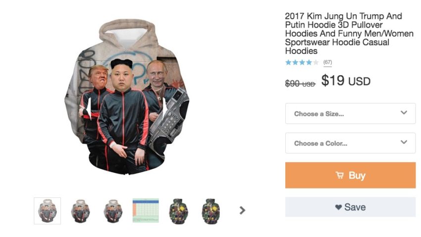 Putin, Trump & Kim Jung Un Clothing