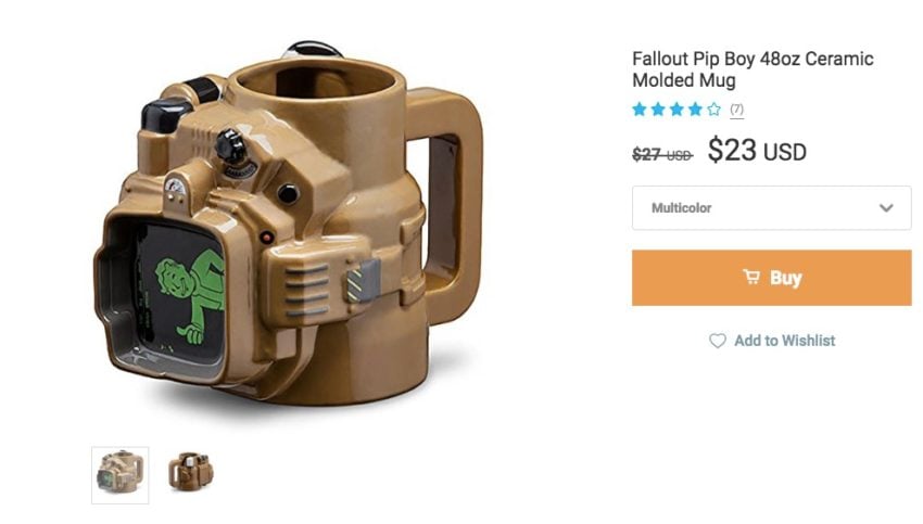 Fallout 4 Gear and a Pip Boy Mug