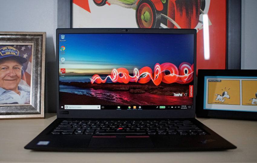 Lenovo offers four display options. Full HD with Touch shown here.