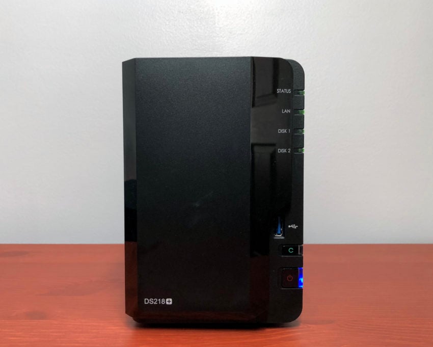 The Synology 218+ fits in perfectly in my home office.