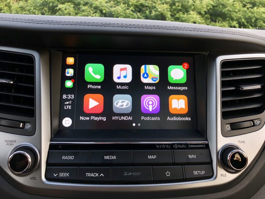 Apple CarPlay and Android Auto support came in handy on a long road trip. 