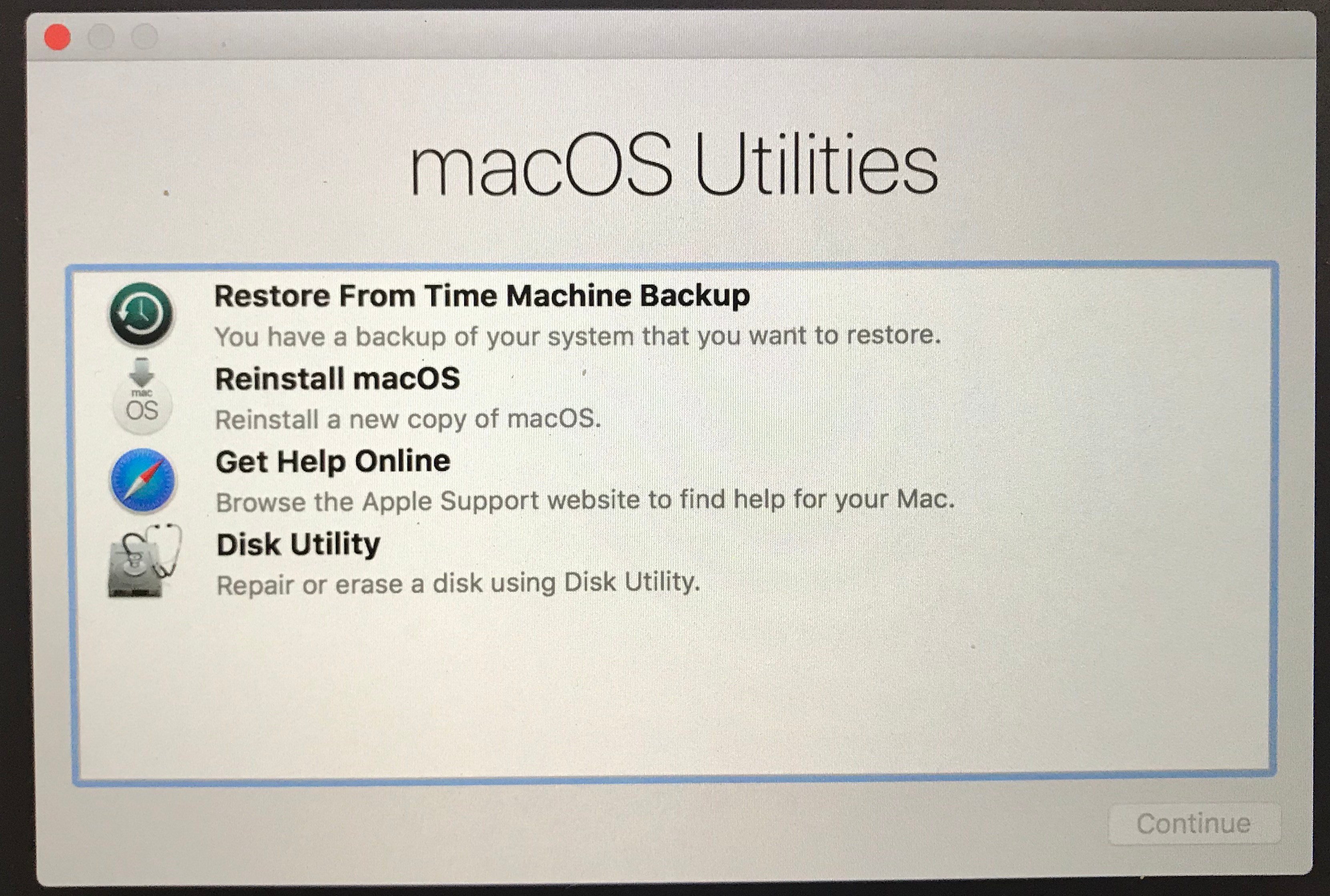 how to delete backup files mac high sierra