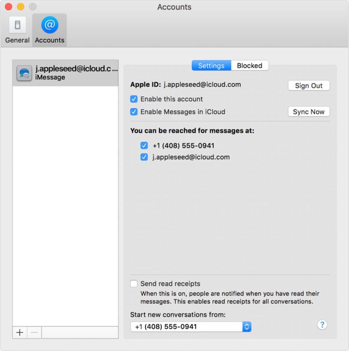 How to turn on Messages in iCloud on Mac.