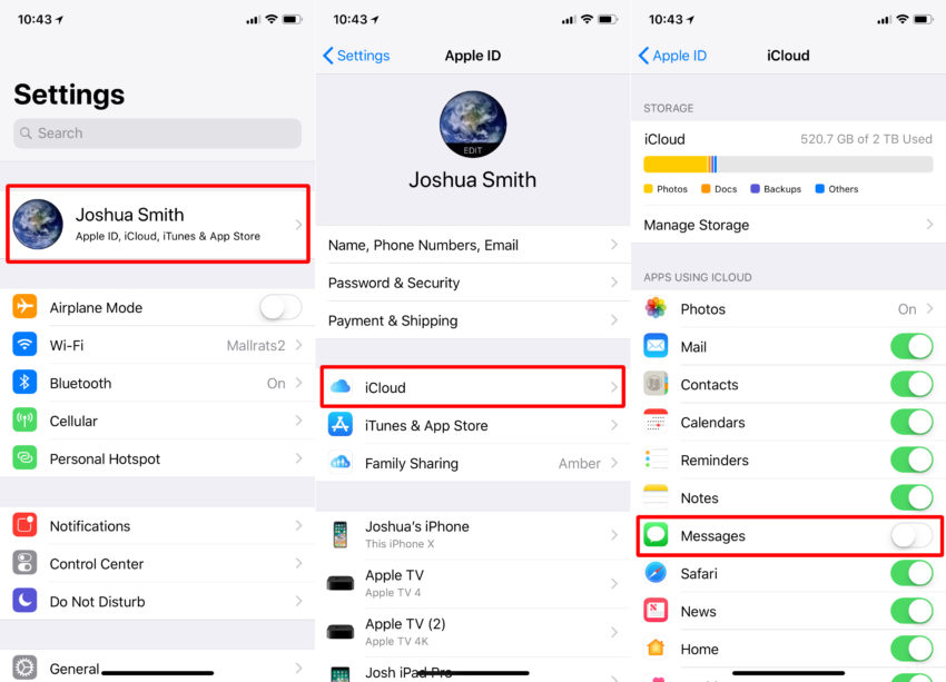 How to turn on Messages in iCloud on iPhone and iPad.