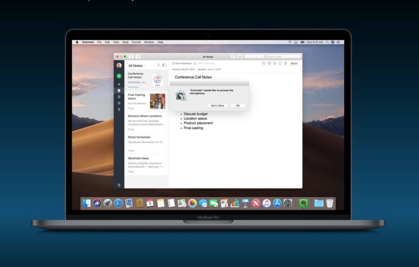 macOS Mojave Privacy & Security Features