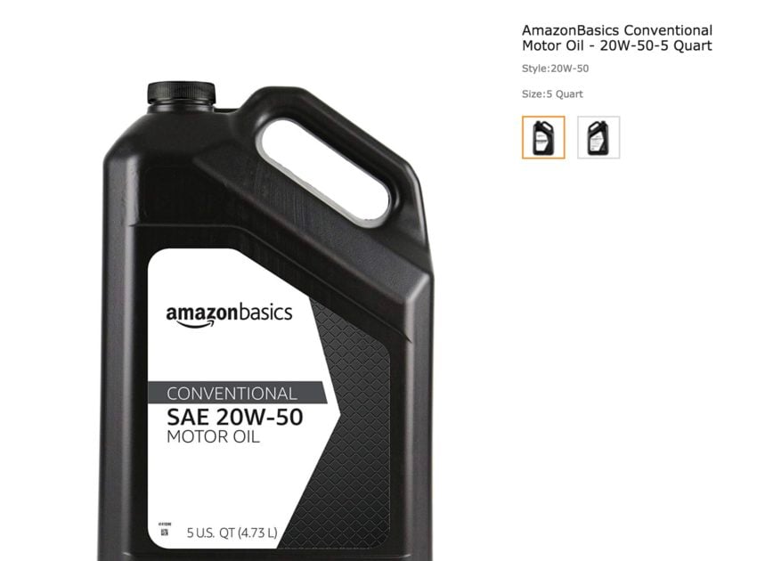 AmazonBasics Conventional Motor Oil