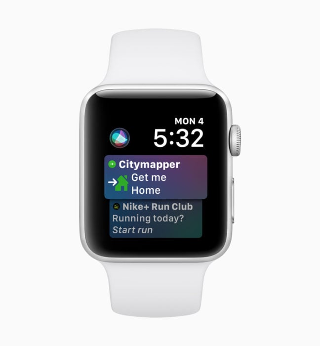 Enjoy an upgraded Siri watchface on watchOS 5.