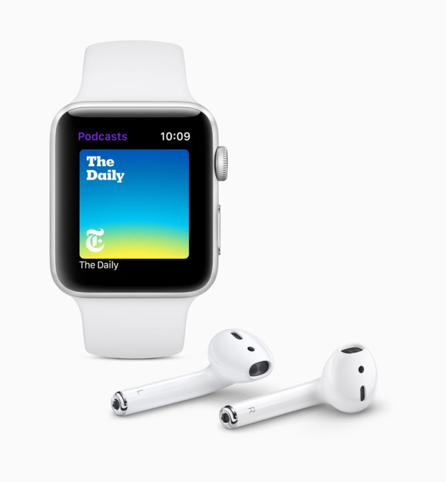 Listen to podcasts right from your Apple Watch.