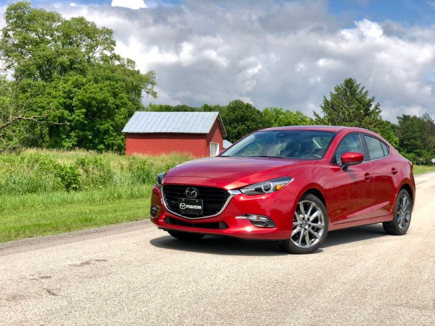 The Mazda 3 is fun to drive and handles nicely. 