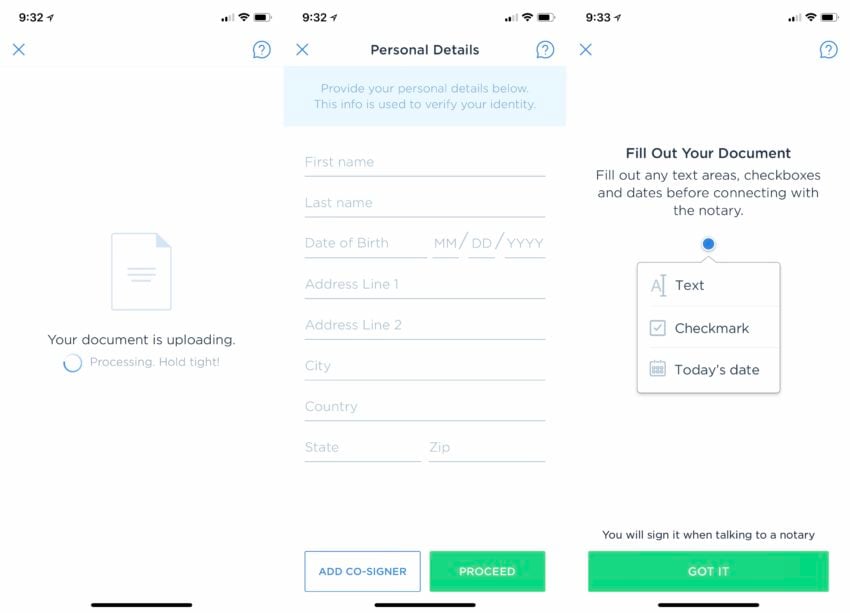 How to get something notarized on the iPhone or online.