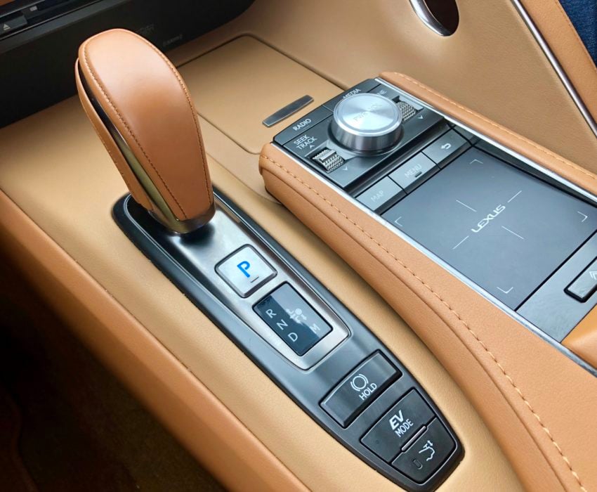 This touchpad is how you control the infotainment system.