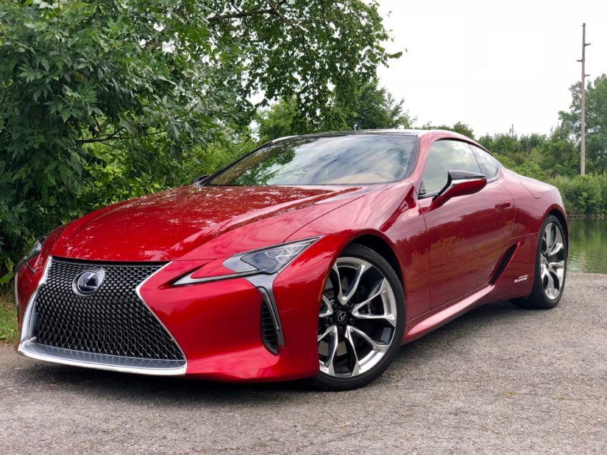 The LC 500h is an eye-catching car.