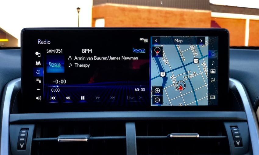 The bigger screen looks nice, but controlling with the touchpad is distracting while driving.